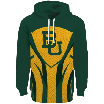 baylor bears concentric lines green black hoodie best selling