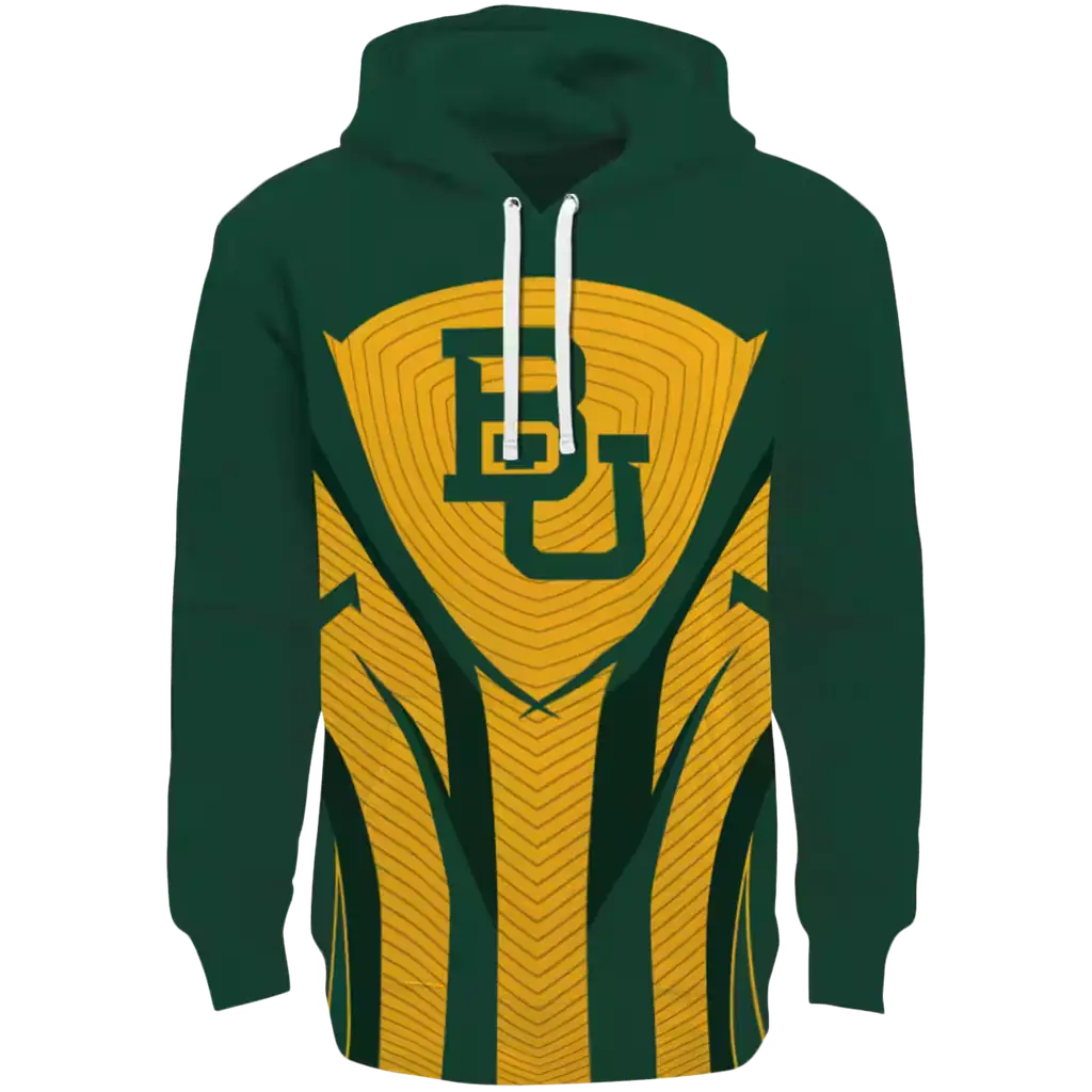 baylor bears concentric lines green black hoodie best selling baylor bears concentric lines green black hoodie best selling