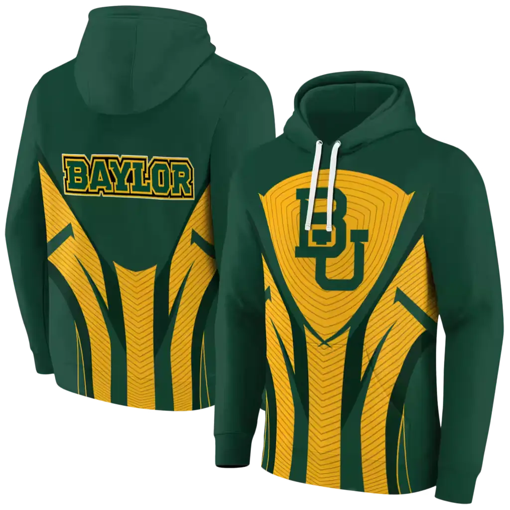 baylor bears concentric lines green black hoodie fashion forward baylor bears concentric lines green black hoodie fashion forward