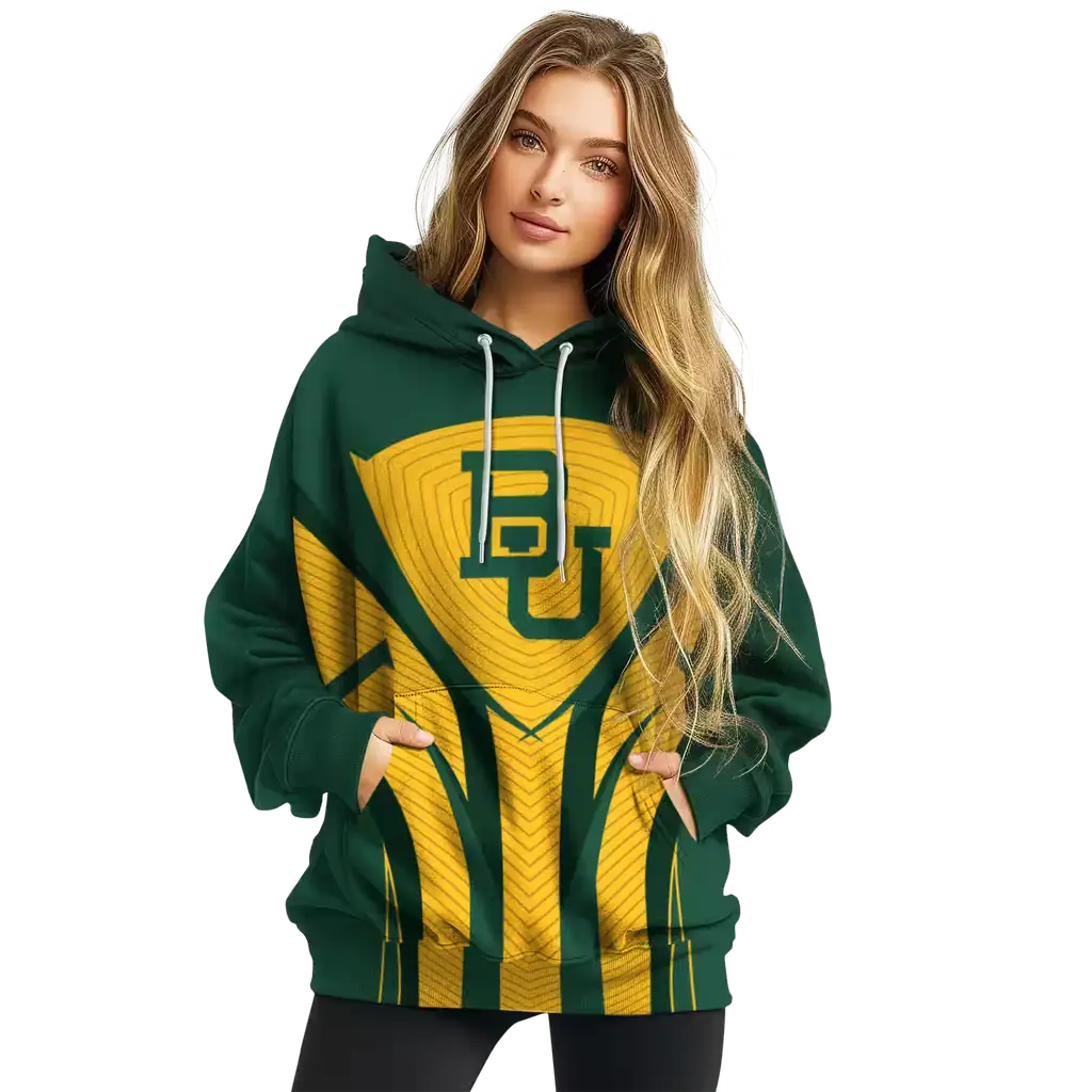 baylor bears concentric lines green black hoodie high quality baylor bears concentric lines green black hoodie high quality