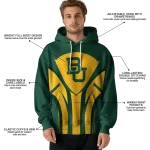 baylor bears concentric lines green black hoodie best selling