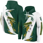 baylor bears dynamic slash green white hoodie best selling