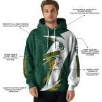 baylor bears dynamic slash green white hoodie best selling