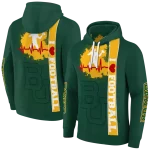 baylor bears football heartbeat green hoodie best selling