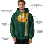 baylor bears football heartbeat green hoodie best selling