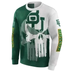 baylor bears graphic punisher green white hoodie best selling
