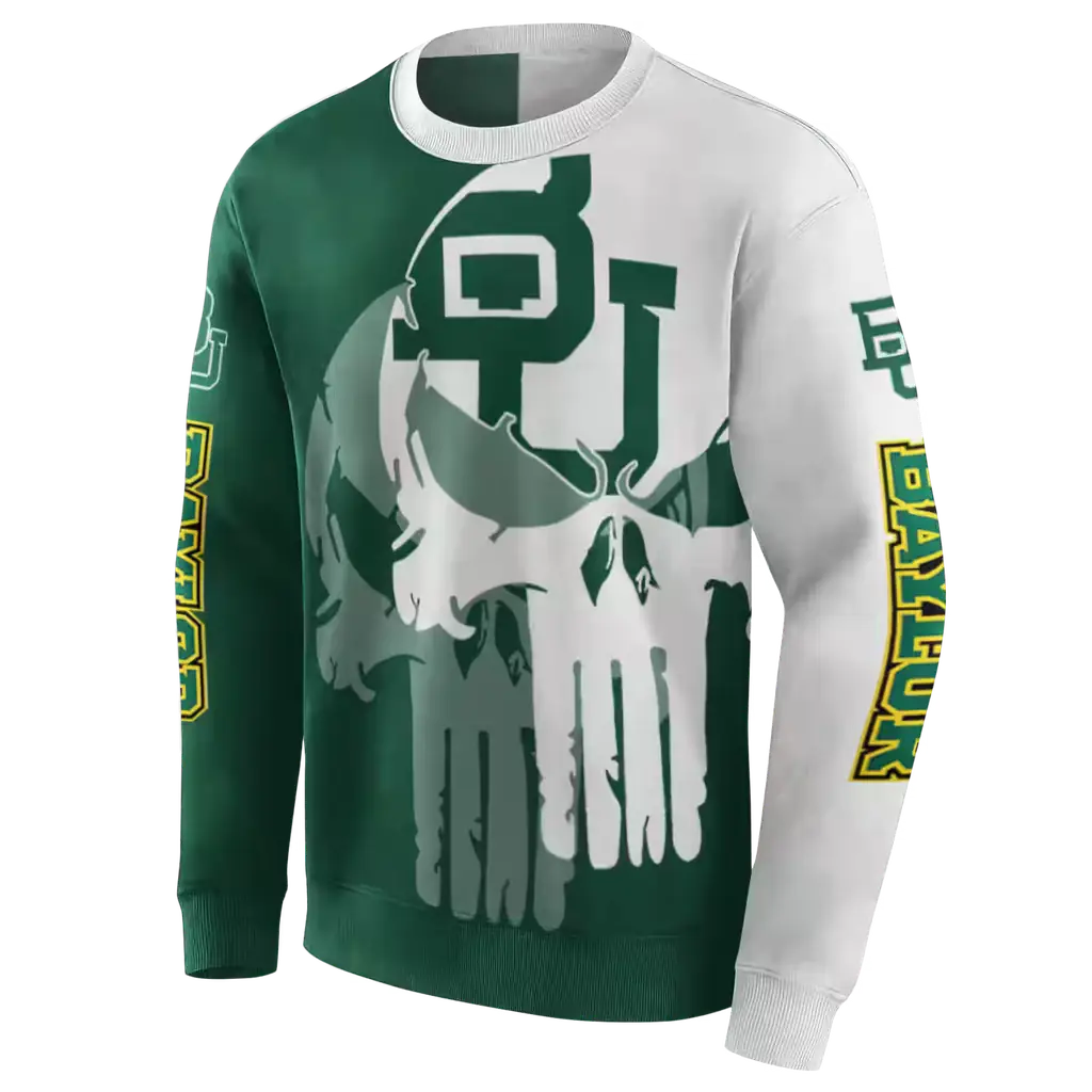 baylor bears graphic punisher green white hoodie new arrival baylor bears graphic punisher green white hoodie new arrival