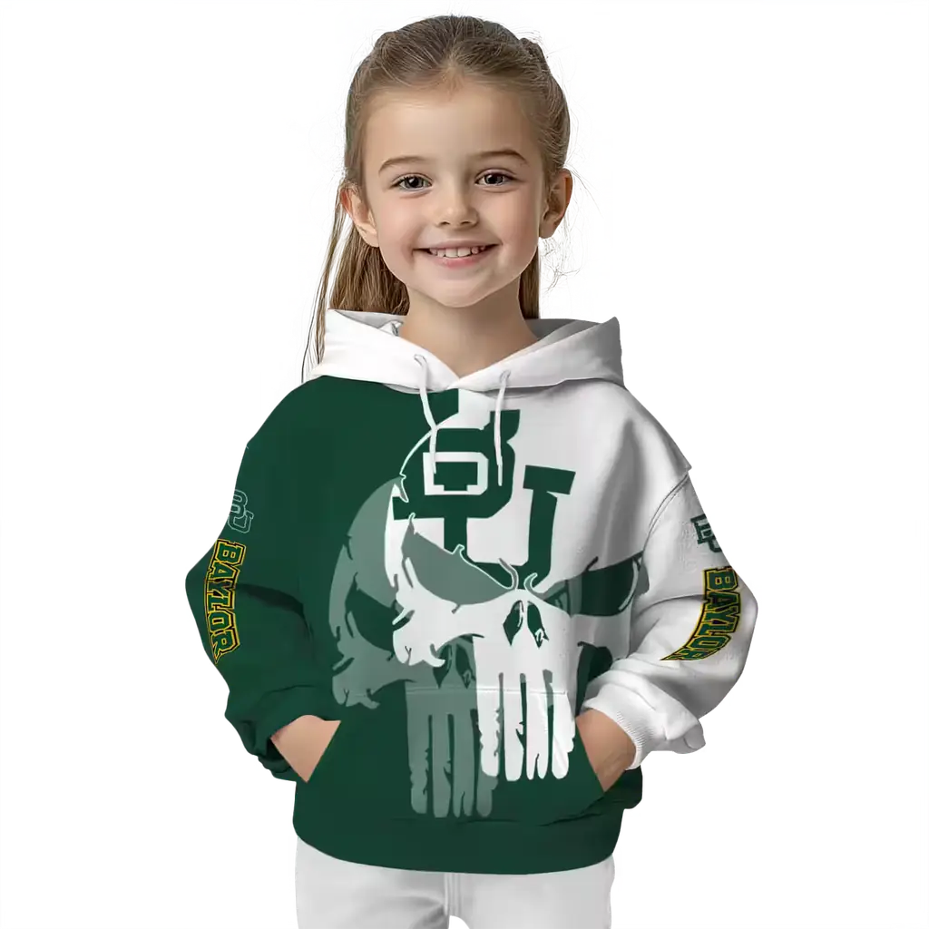 baylor bears graphic punisher green white hoodie top rated baylor bears graphic punisher green white hoodie top rated