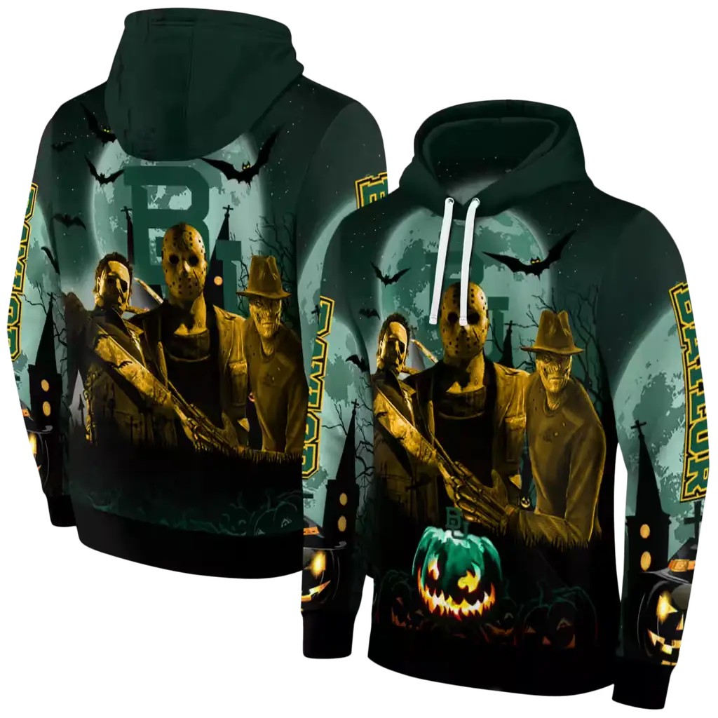 baylor bears halloween vibes green black hoodie fashion forward baylor bears halloween vibes green black hoodie fashion forward