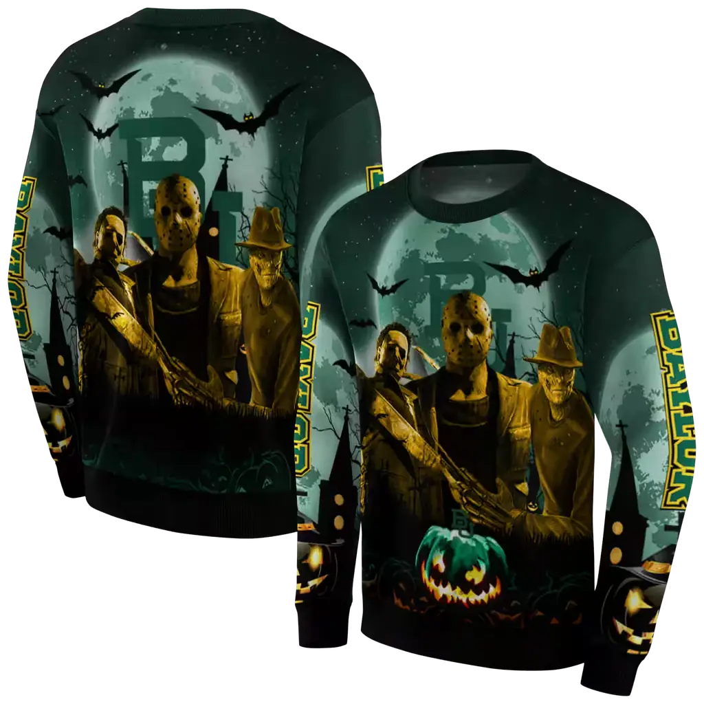 baylor bears halloween vibes green black hoodie premium grade baylor bears halloween vibes green black hoodie premium grade