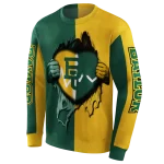 baylor bears heartbeat graphic green hoodie best selling