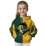 baylor bears heartbeat graphic green hoodie best selling