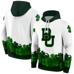 baylor bears lucky motif white green hoodie best selling