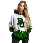 baylor bears lucky motif white green hoodie best selling