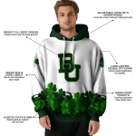 baylor bears lucky motif white green hoodie best selling