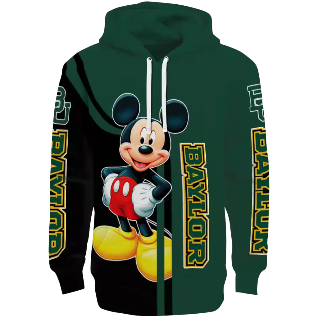 baylor bears mickey mouse green black hoodie best selling baylor bears mickey mouse green black hoodie best selling