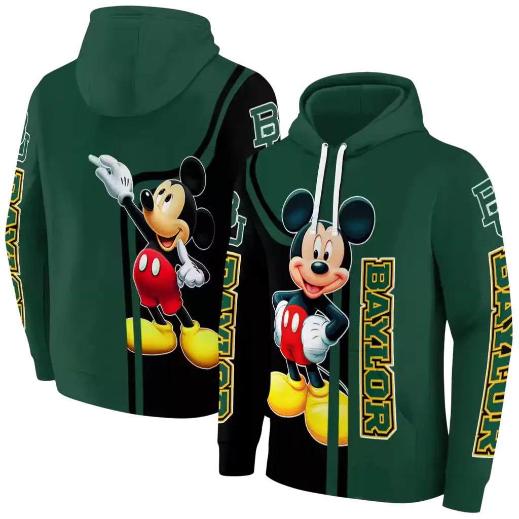 baylor bears mickey mouse green black hoodie fashion forward baylor bears mickey mouse green black hoodie fashion forward