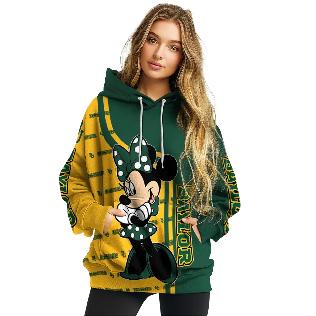 baylor bears minnie mouse green hoodie high quality baylor bears minnie mouse green hoodie high quality