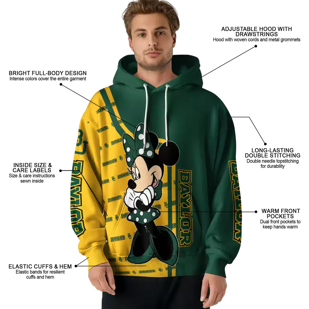 baylor bears minnie mouse green hoodie latest model baylor bears minnie mouse green hoodie latest model