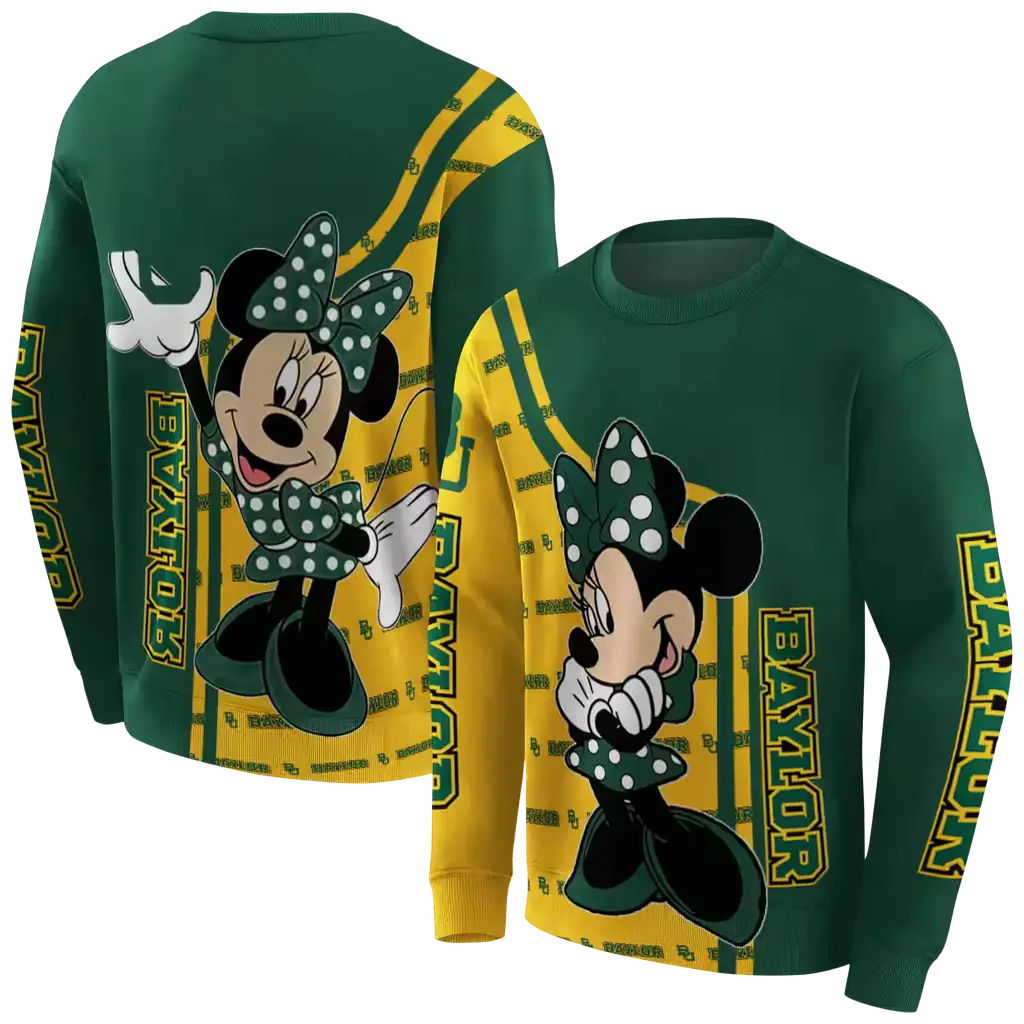 baylor bears minnie mouse green hoodie premium grade baylor bears minnie mouse green hoodie premium grade