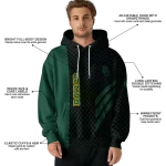 baylor bears monogram pattern green hoodie best selling