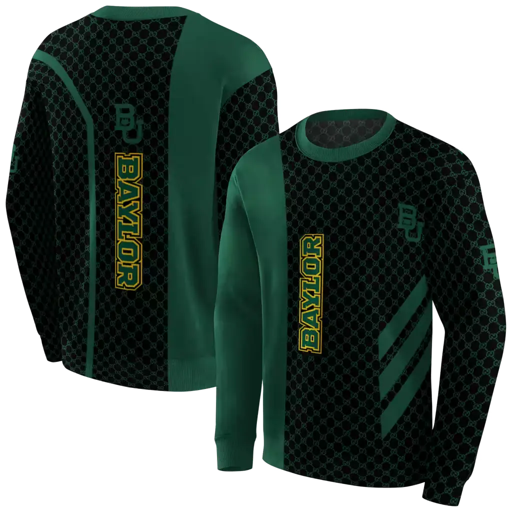baylor bears monogram pattern green hoodie premium grade baylor bears monogram pattern green hoodie premium grade