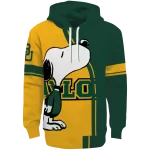 baylor bears playful snoopy green hoodie best selling