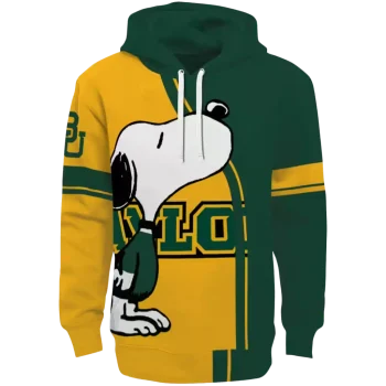 baylor bears playful snoopy green hoodie best selling