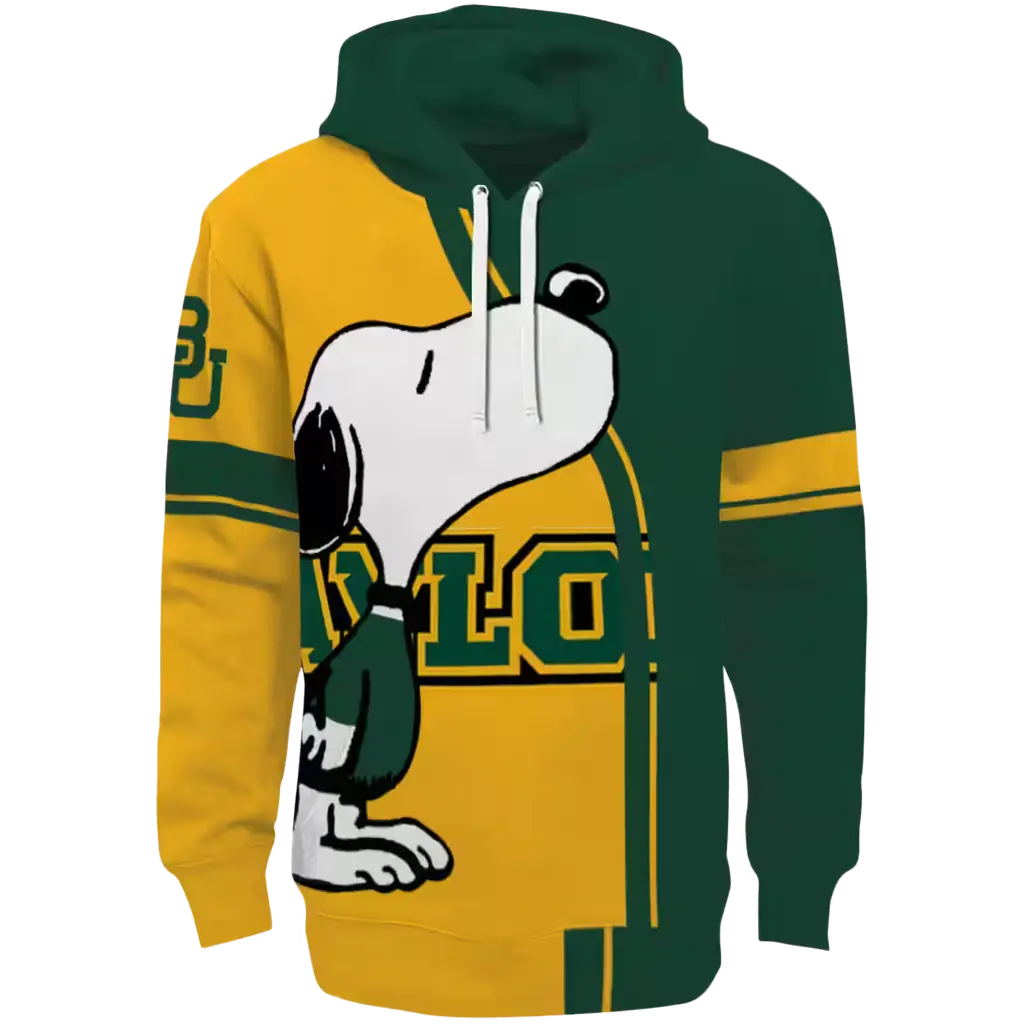 baylor bears playful snoopy green hoodie best selling baylor bears playful snoopy green hoodie best selling