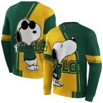 baylor bears playful snoopy green hoodie best selling