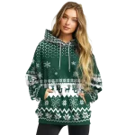 baylor bears reindeer motif green hoodie best selling