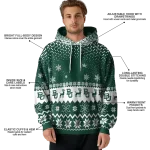 baylor bears reindeer motif green hoodie best selling