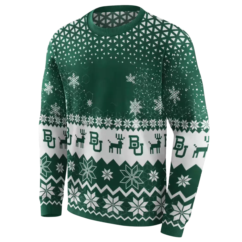 baylor bears reindeer motif green hoodie new arrival baylor bears reindeer motif green hoodie new arrival