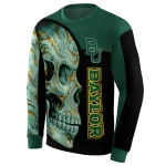 baylor bears skull motif green black hoodie best selling