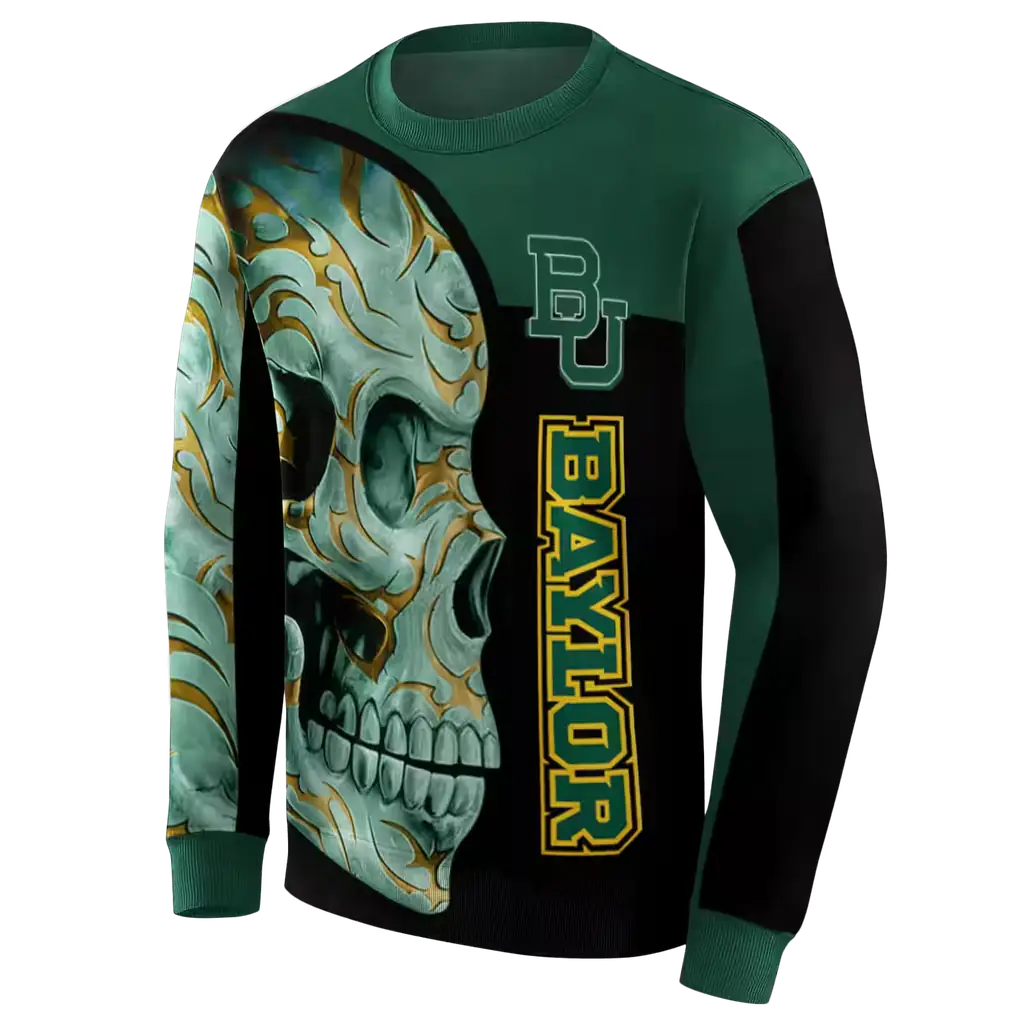 baylor bears skull motif green black hoodie new arrival baylor bears skull motif green black hoodie new arrival