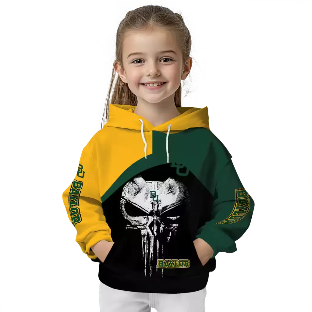 baylor bears skull punisher gold black hoodie top rated baylor bears skull punisher gold black hoodie top rated
