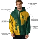 baylor bears splatter effect green hoodie best selling