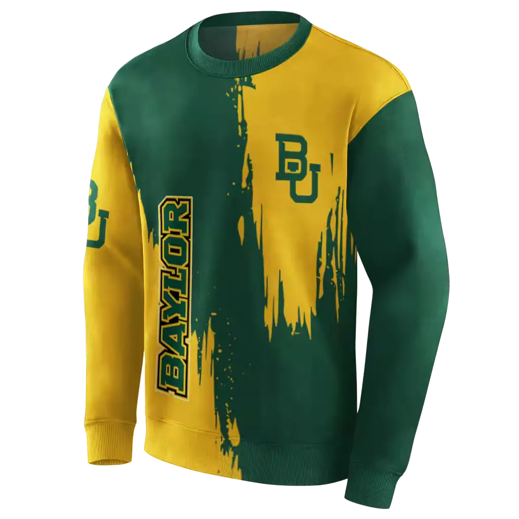 baylor bears splatter effect green hoodie new arrival baylor bears splatter effect green hoodie new arrival