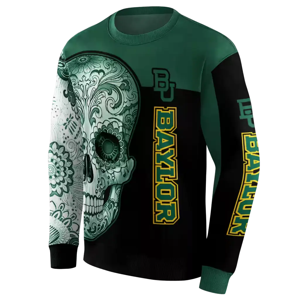 baylor bears sugar skull green black hoodie new arrival baylor bears sugar skull green black hoodie new arrival