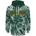 baylor bears tie dye pattern green hoodie best selling