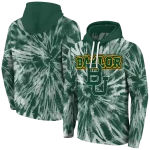 baylor bears tie dye pattern green hoodie best selling