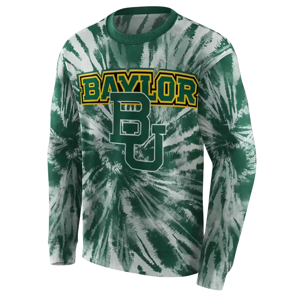 baylor bears tie dye pattern green hoodie new arrival baylor bears tie dye pattern green hoodie new arrival