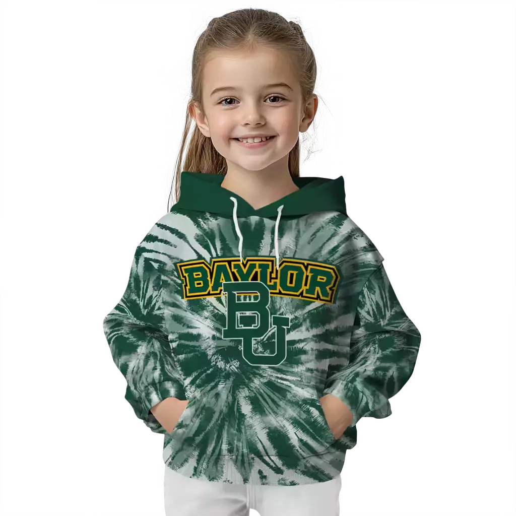 baylor bears tie dye pattern green hoodie top rated baylor bears tie dye pattern green hoodie top rated