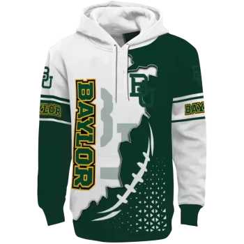 baylor bears triangular pattern green white hoodie best selling