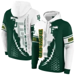 baylor bears triangular pattern green white hoodie best selling