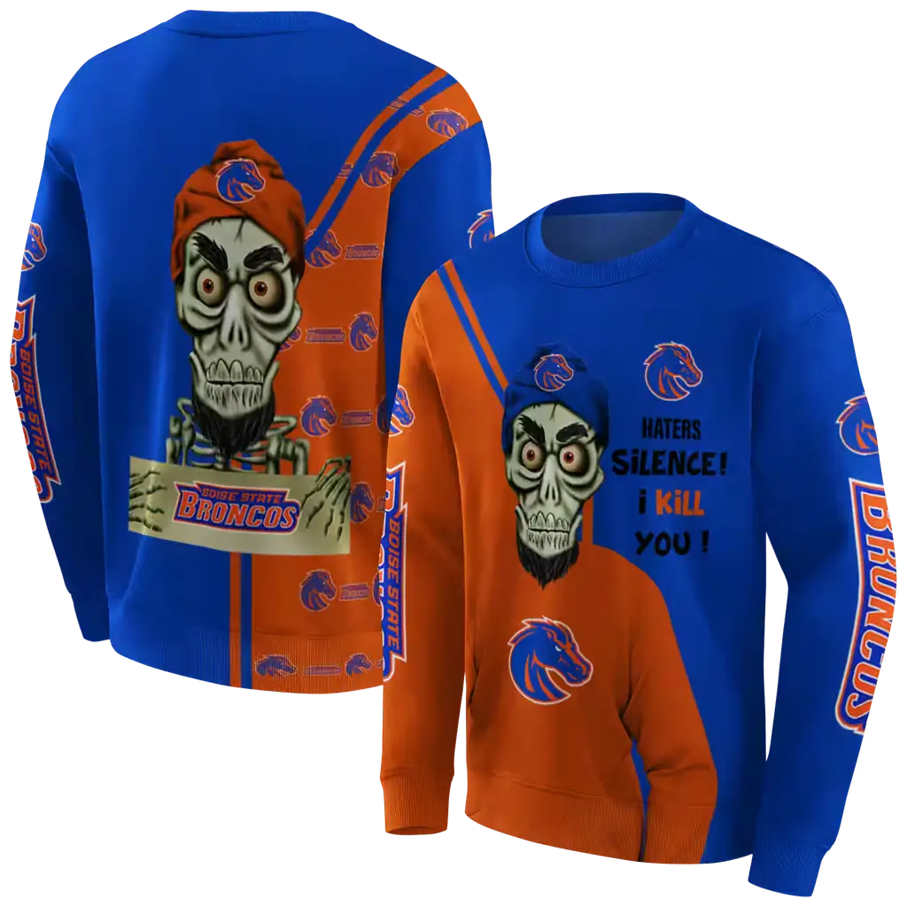 boise state broncos achmed skull orange hoodie premium grade boise state broncos achmed skull orange hoodie premium grade