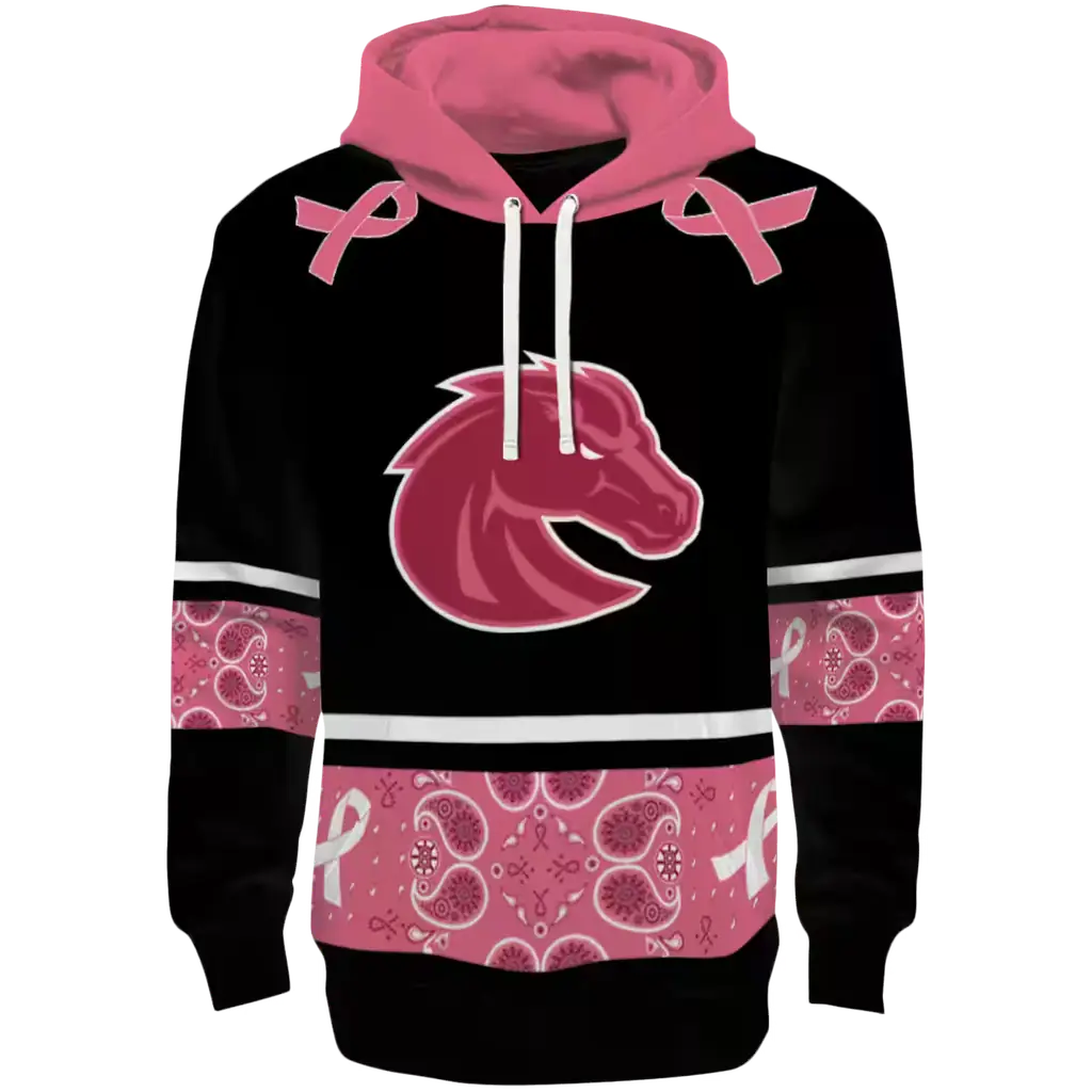 boise state broncos awareness ribbon black pink hoodie best selling boise state broncos awareness ribbon black pink hoodie best selling