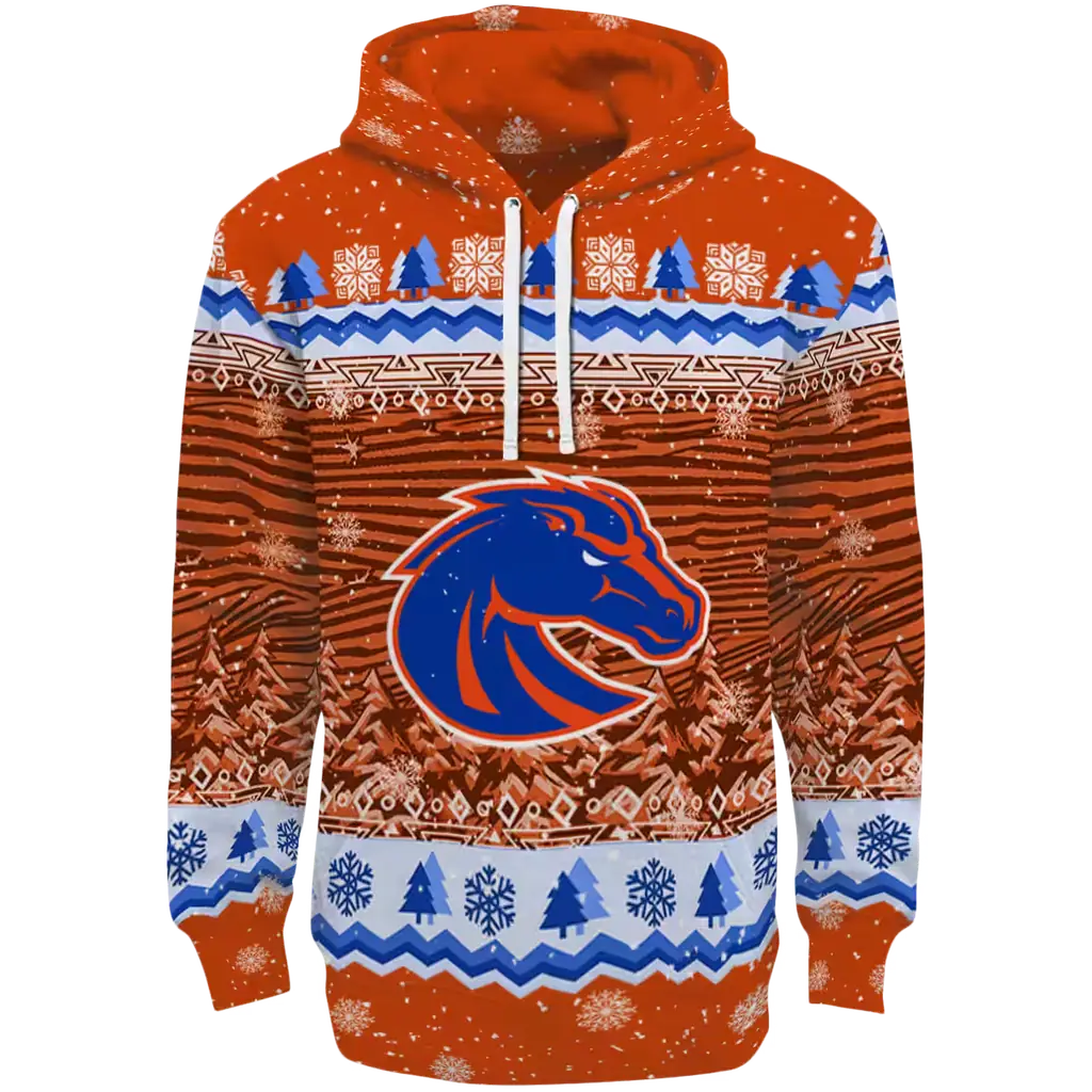 boise state broncos christmas trees orange hoodie best selling boise state broncos christmas trees orange hoodie best selling