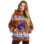 boise state broncos christmas trees orange hoodie best selling