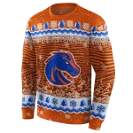 boise state broncos christmas trees orange hoodie best selling